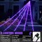 Spider Webs Halloween Decorations Outdoor 290 LED Halloween Spider Web Lights Decoration with 78.7" Large Spider & 3.53 oz Stretch Cobweb 23 Ft Giant Lighted Web with 8 Modes (Purple)